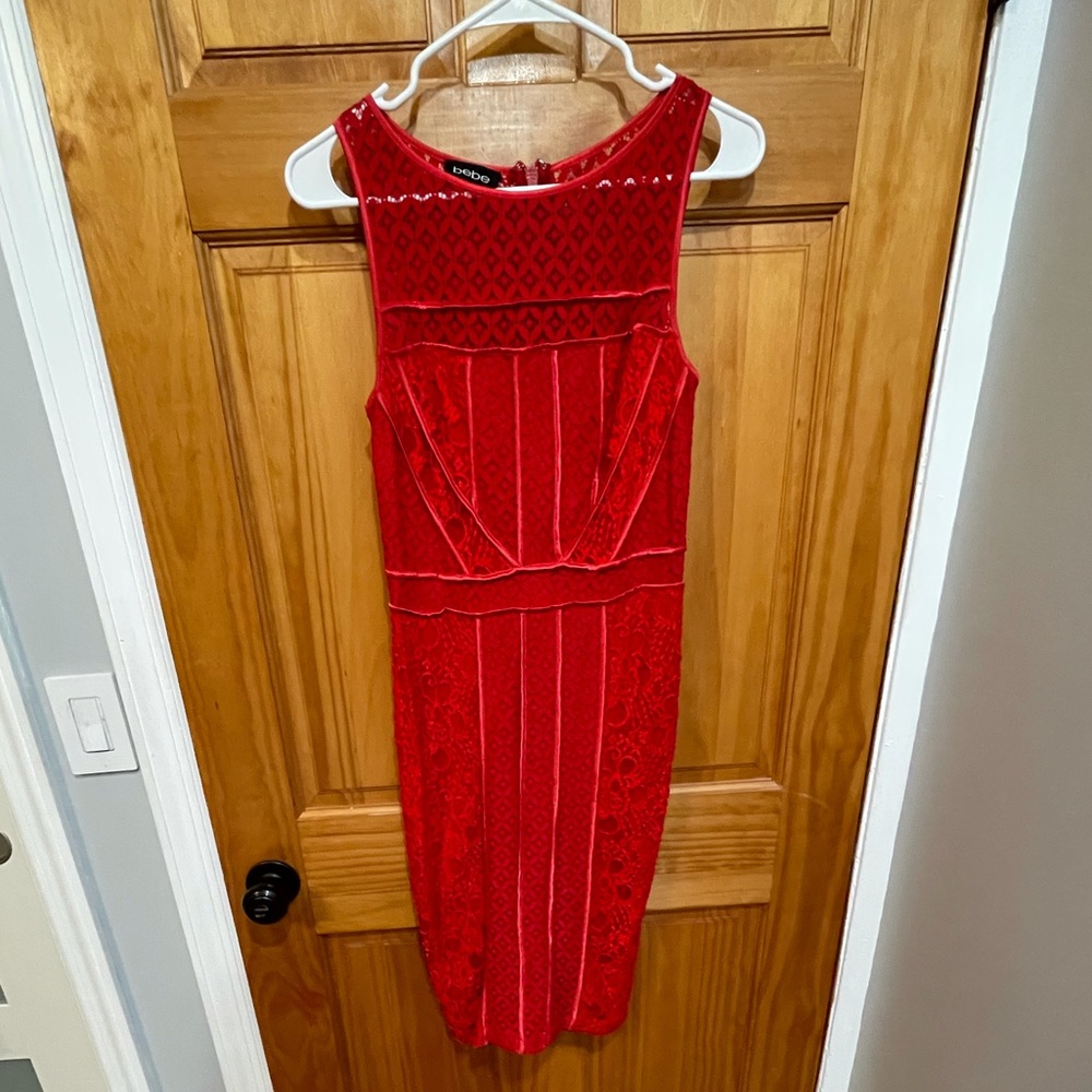Red knee high dress